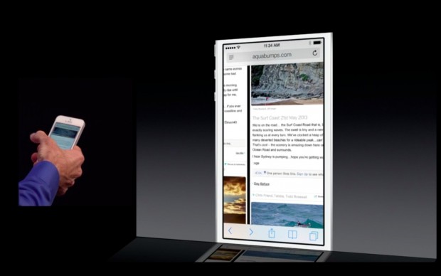 Safari unter iOS 7 (Bild: Apple/Screenshot: Golem.de)